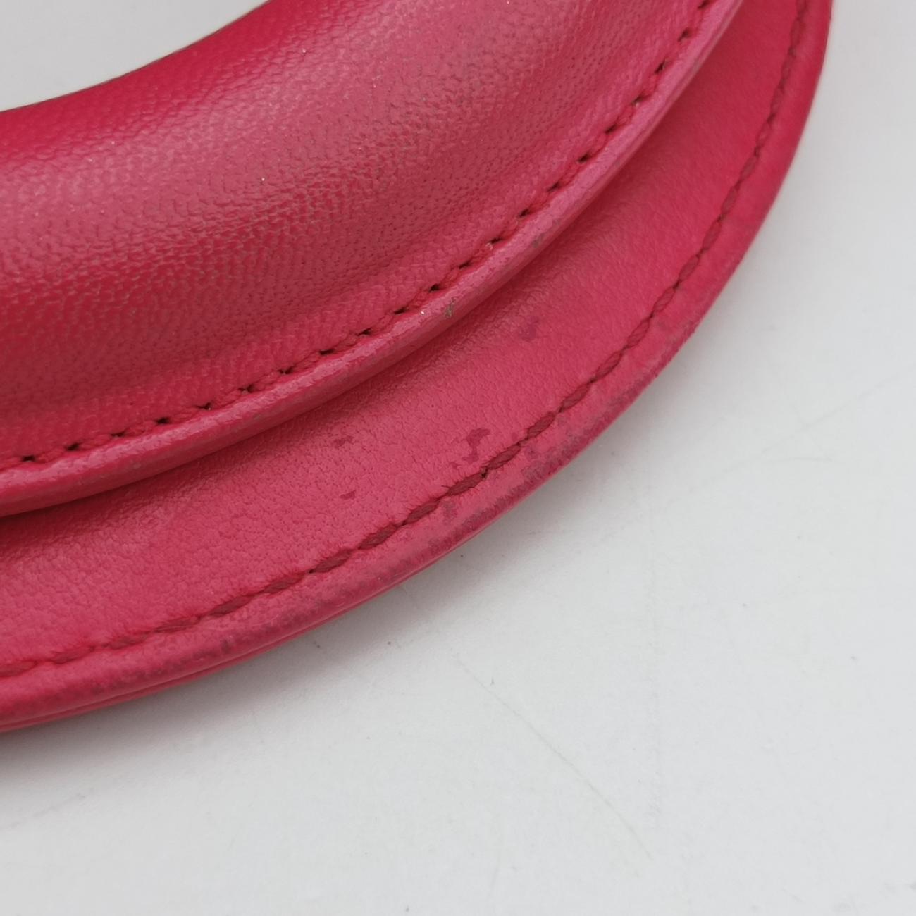 Medium Tweed Sequin Lady DiorPink×BlueCanvas x Leather02-MA-1123ミディアムツイード スパンコール レディ ディオールピンク×ブルーキャンバス×レザー02-MA-1123