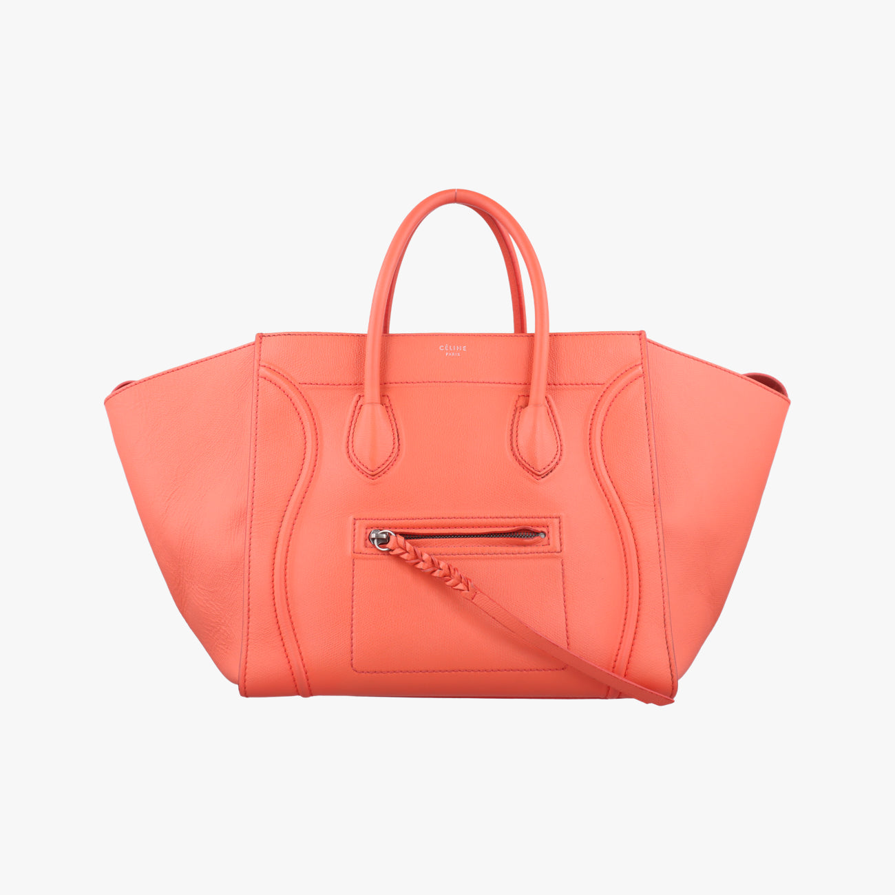 Luggage Small Square PhantomOrangeLeatherS-PA-1103ラゲージスモールスクエアファントムオレンジレザーS-PA-1103