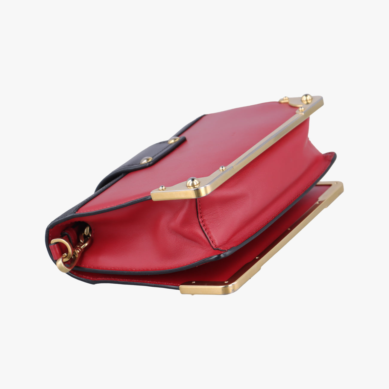 CahierRed×BlackLeather×SAFFIANO1BD0457/Dカイエレッド×ブラックレザー×サフィアーノ1BD0457/D
