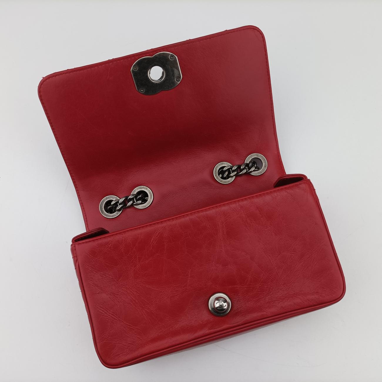 Coco Boy FlapRedLeatherA9279620640365ココボーイ シングルフラップレッドレザーA9279620640365