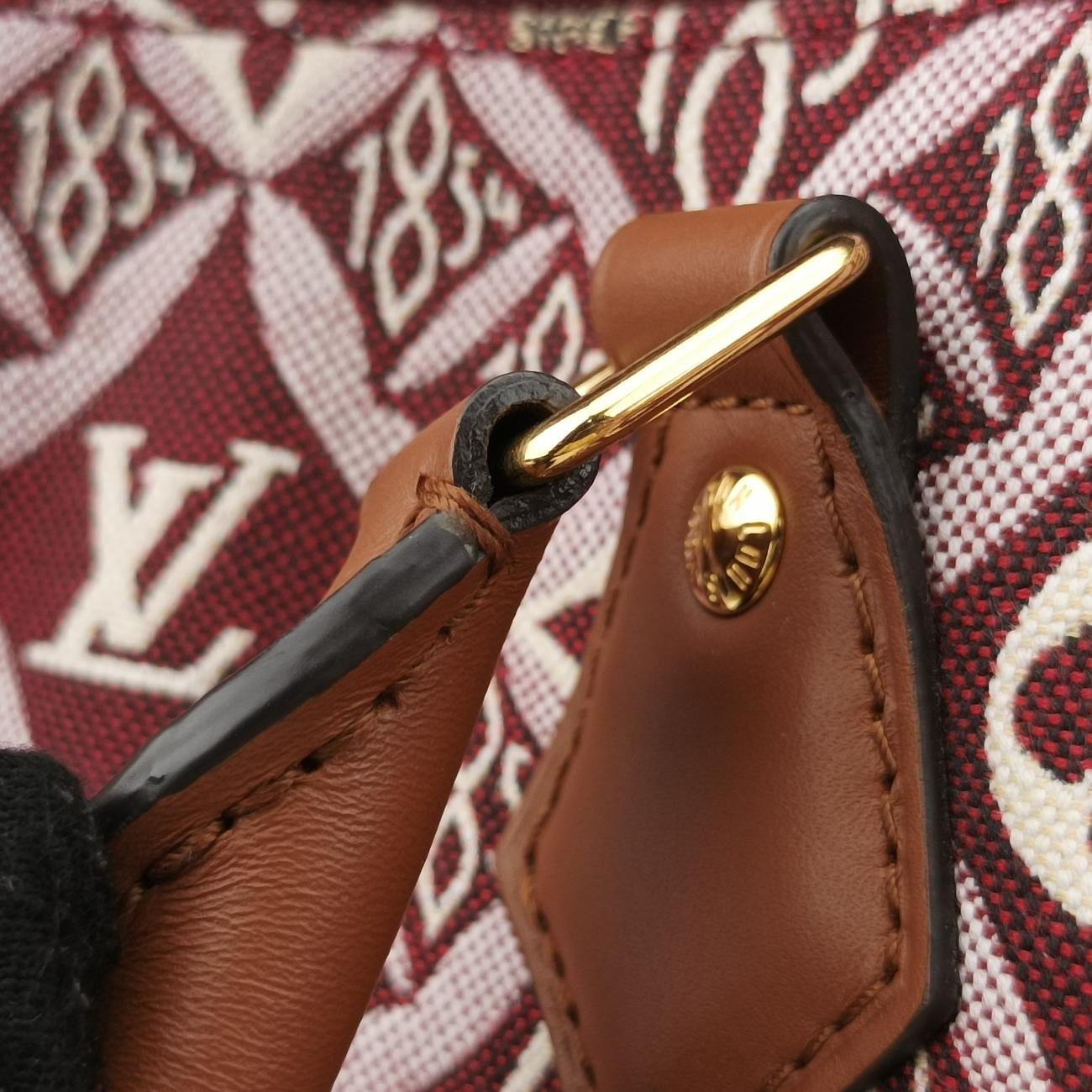 Since 1854 Speedy Bandouliere 25BORDEAUX×BeigeMonogram JacquardM57231DU2290SINCE1854 スピーディ バンドリエール 25ボルドー×ベージュモノグラムジャガードM57231DU2290