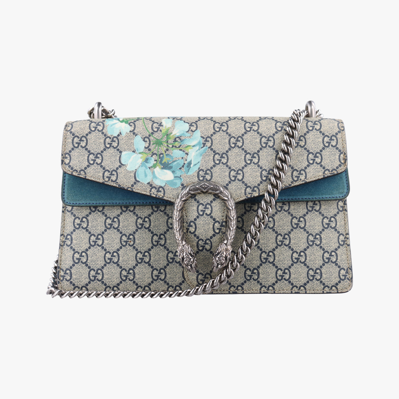 グッチGucciディオニュソスベージュ×ブルーPVCコーティング