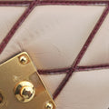 Pochette Flap MalletageBeige×BlackLeatherPL3154ポシェットフラップマルタージュベージュ×ブラックレザーPL3154