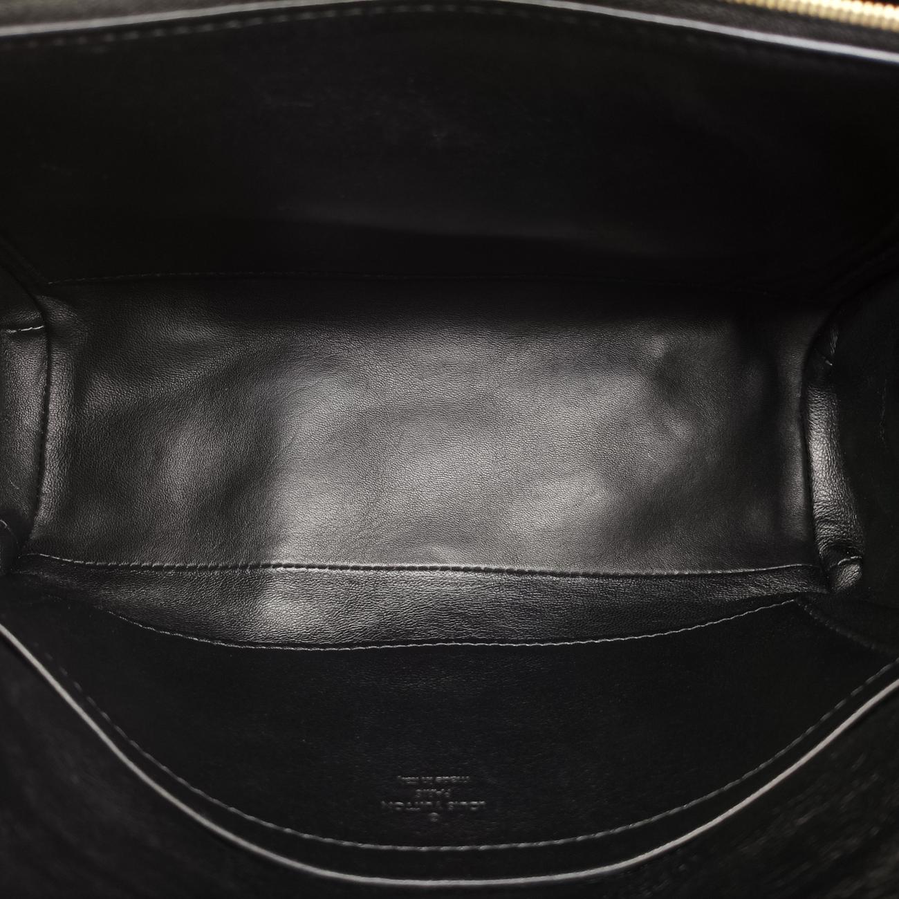 Pochette Flap MalletageBeige×BlackLeatherPL3154ポシェットフラップマルタージュベージュ×ブラックレザーPL3154