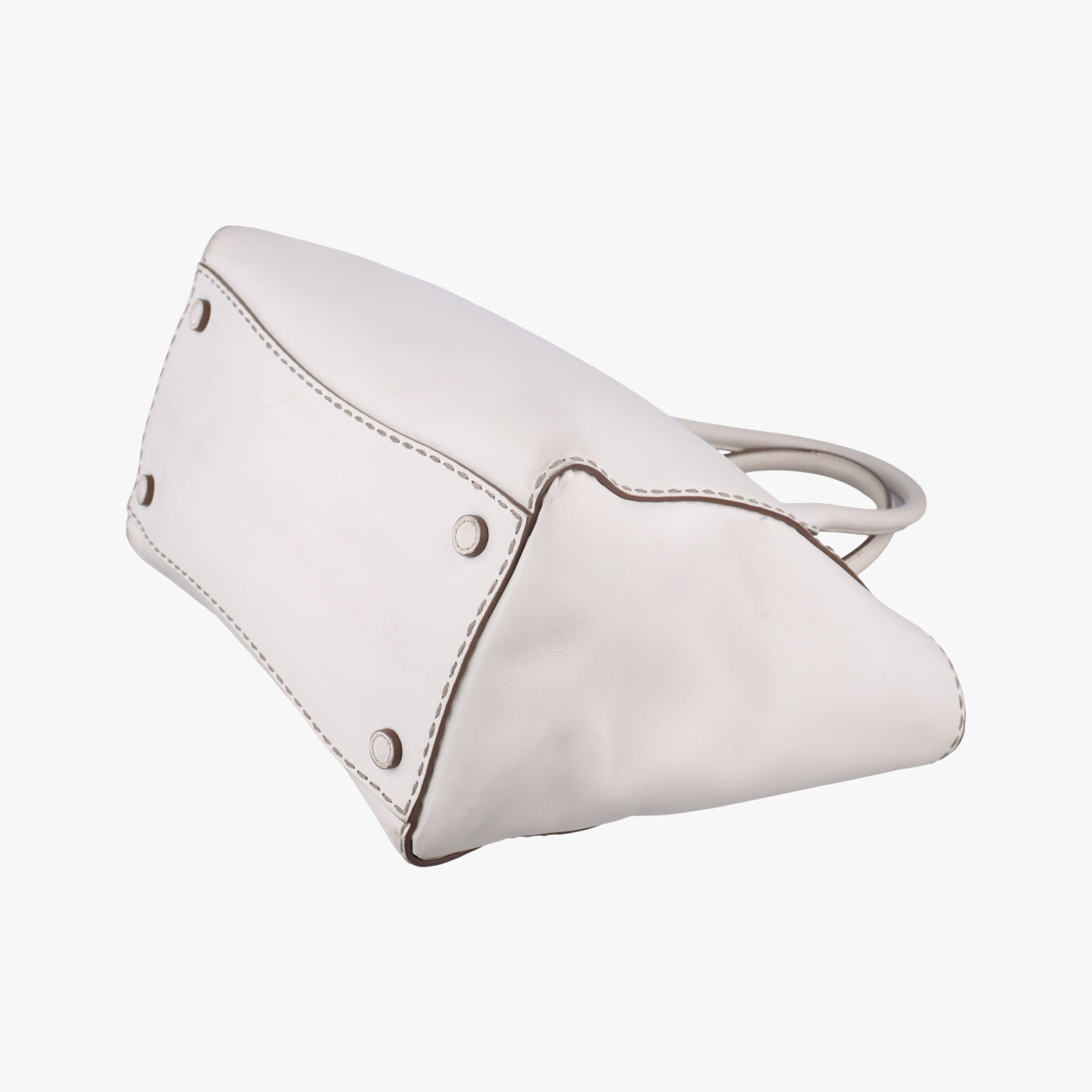 city Twin Pocket SatchelWhiteleatherBN2857208 31/Zシティ ツイン ポケット サッチェルホワイトレザーBN2857208 31/Z