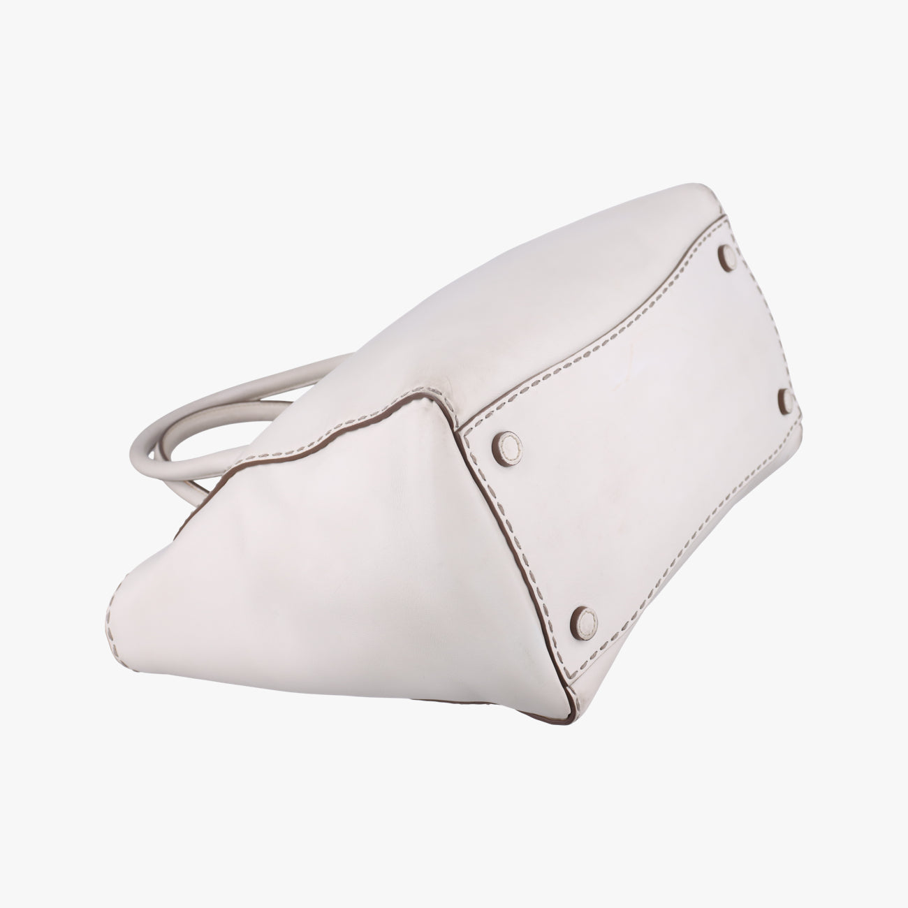 city Twin Pocket SatchelWhiteleatherBN2857208 31/Zシティ ツイン ポケット サッチェルホワイトレザーBN2857208 31/Z