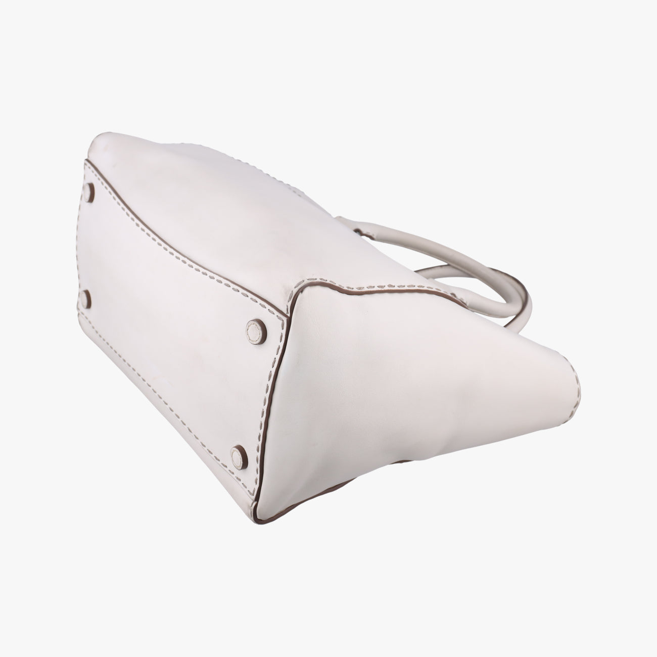 city Twin Pocket SatchelWhiteleatherBN2857208 31/Zシティ ツイン ポケット サッチェルホワイトレザーBN2857208 31/Z