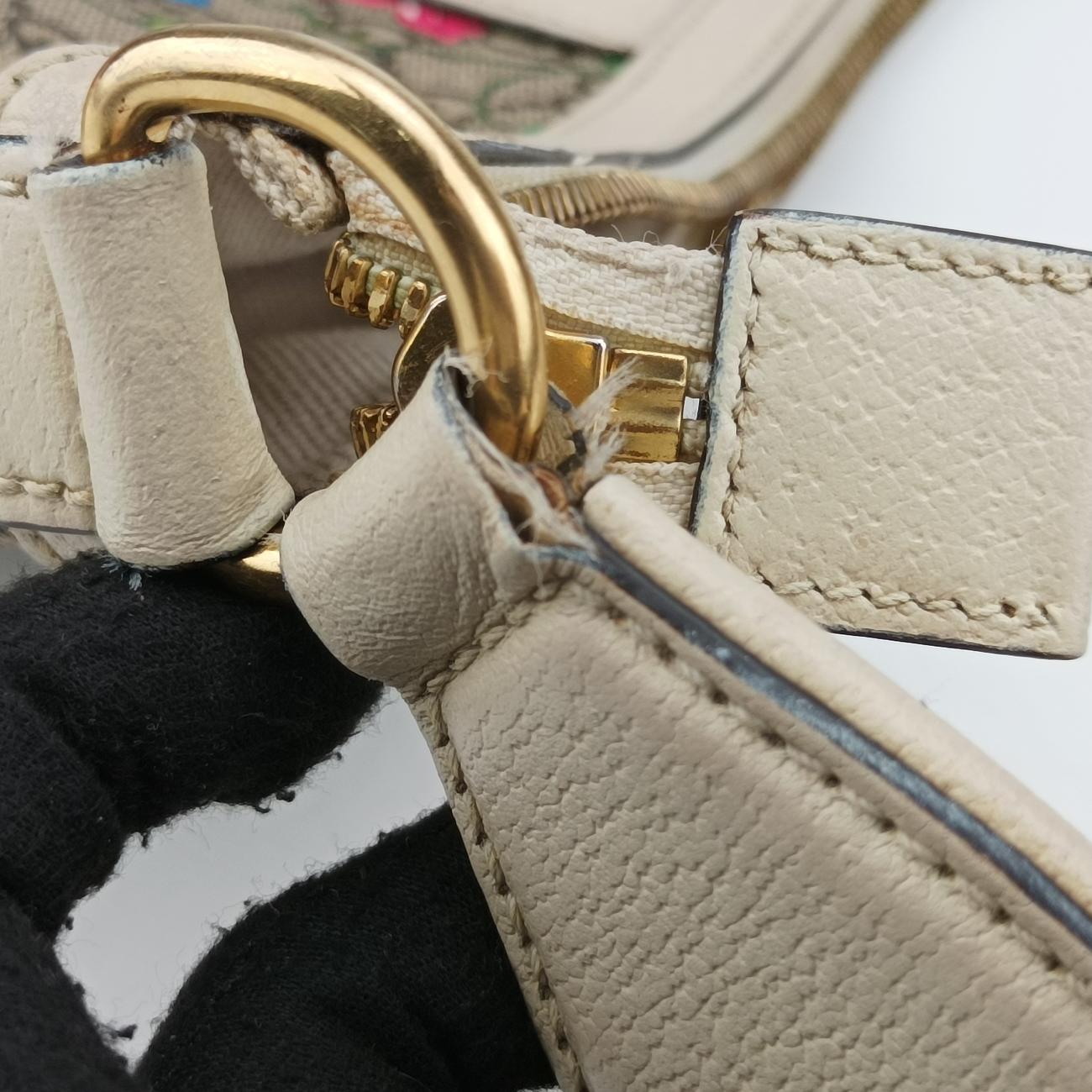 GG Supreme Flora OphidiaWhite x Beige x MulticolourPVC coated canvas626509I032705254GG スプリーム フローラ オフィディアホワイト×ベージュ×マルチカラーPVCコーティングキャンバス626509I032705254