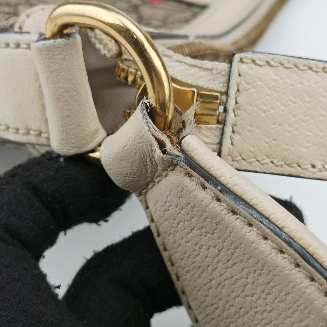 GG Supreme Flora OphidiaWhite x Beige x MulticolourPVC coated canvas626509I032705254GG スプリーム フローラ オフィディアホワイト×ベージュ×マルチカラーPVCコーティングキャンバス626509I032705254