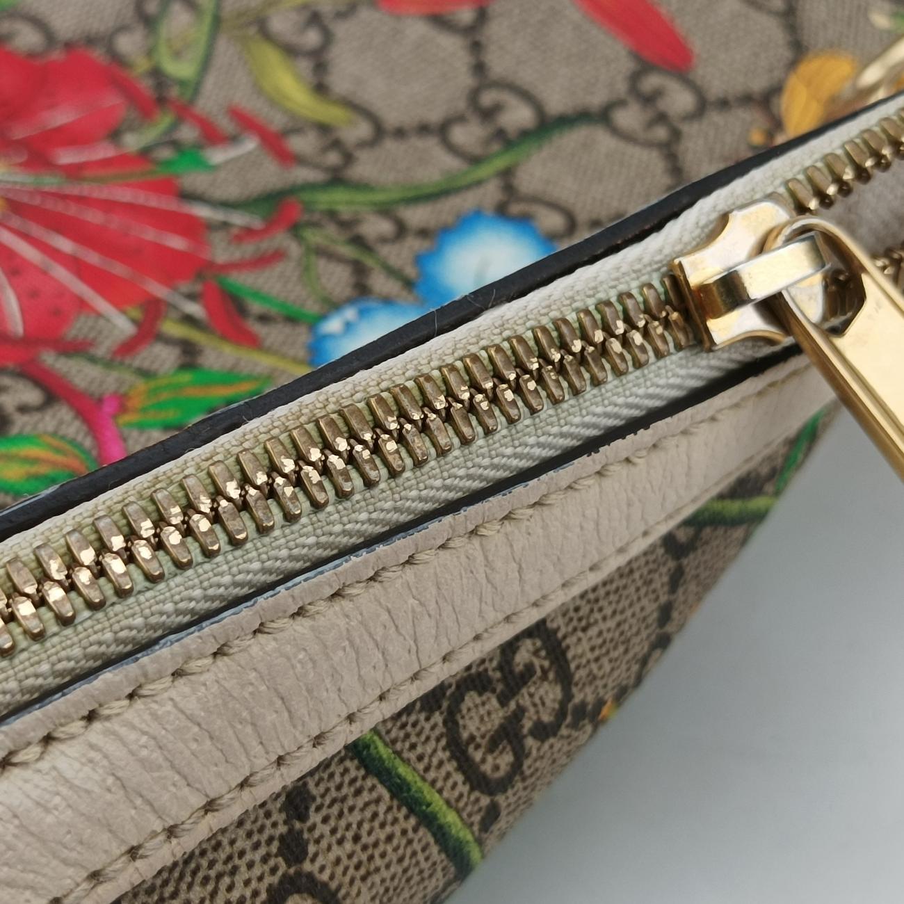 GG Supreme Flora OphidiaWhite x Beige x MulticolourPVC coated canvas626509I032705254GG スプリーム フローラ オフィディアホワイト×ベージュ×マルチカラーPVCコーティングキャンバス626509I032705254