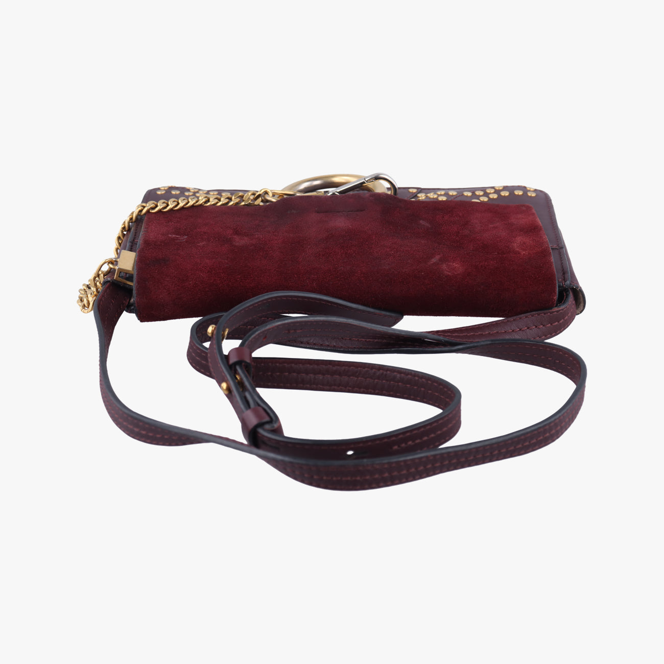 FAYE SmallBurgundySuede×Leather03-16-99-65フェイ スモールワインレッドスエード×レザー03-16-99-65