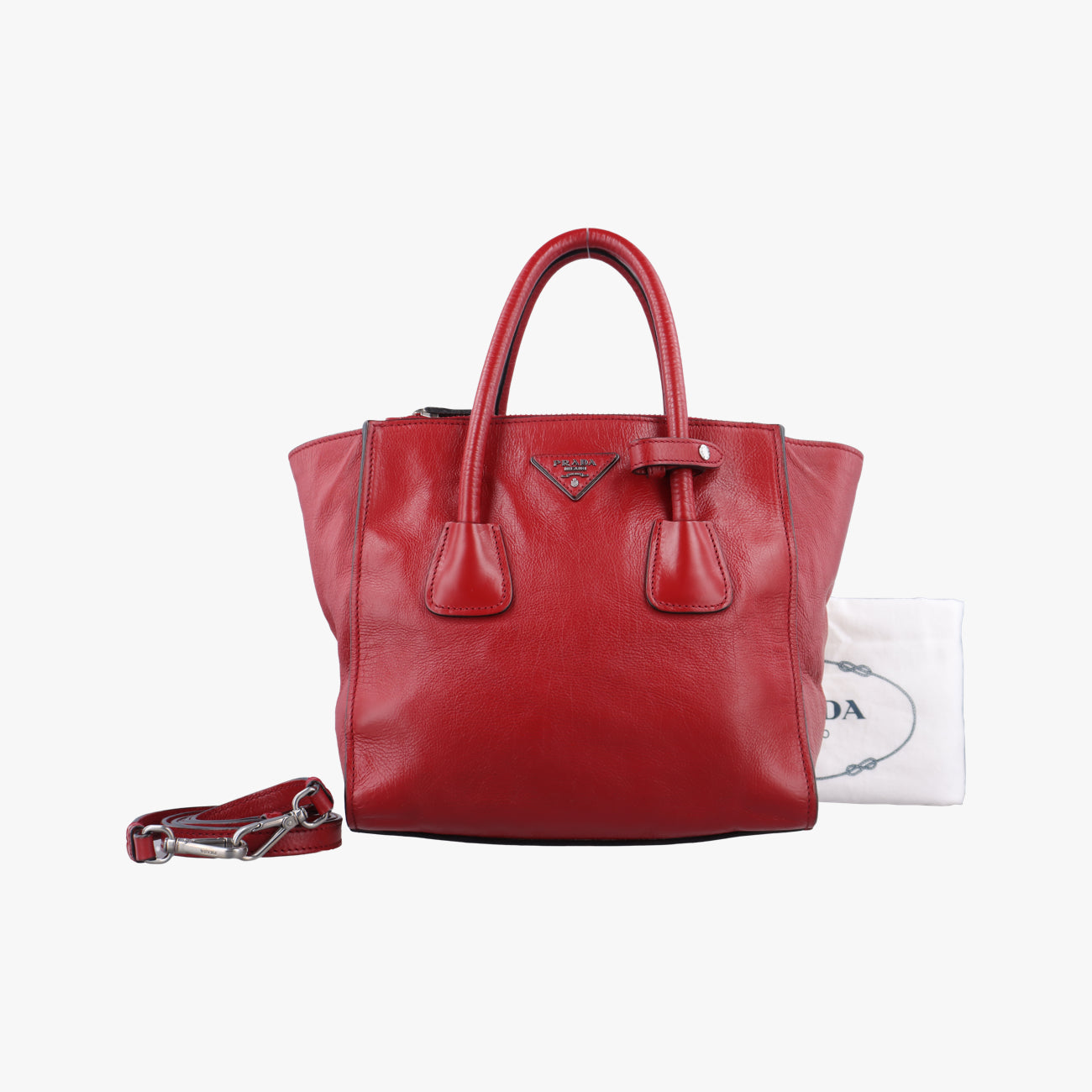 Twin Pocket Winged Tote Red Leather BN2619 12 113ツイン ポケット ウィング トート レッド レザー BN2619 12 113