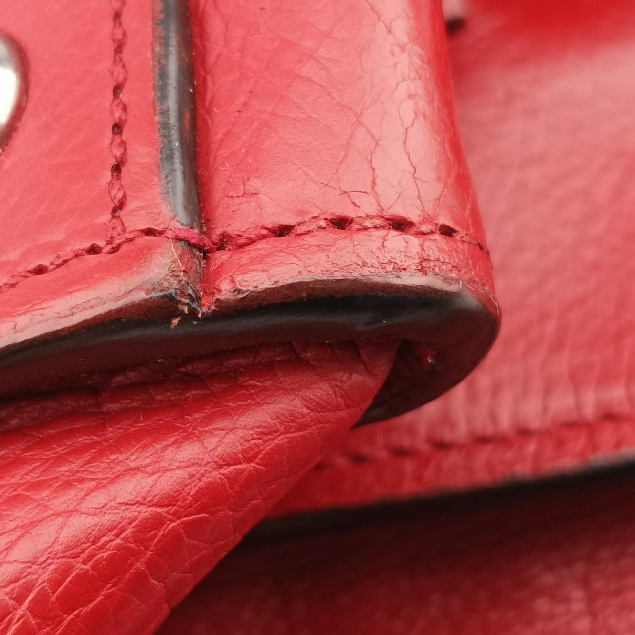 Twin Pocket Winged Tote Red Leather BN2619 12 113ツイン ポケット ウィング トート レッド レザー BN2619 12 113