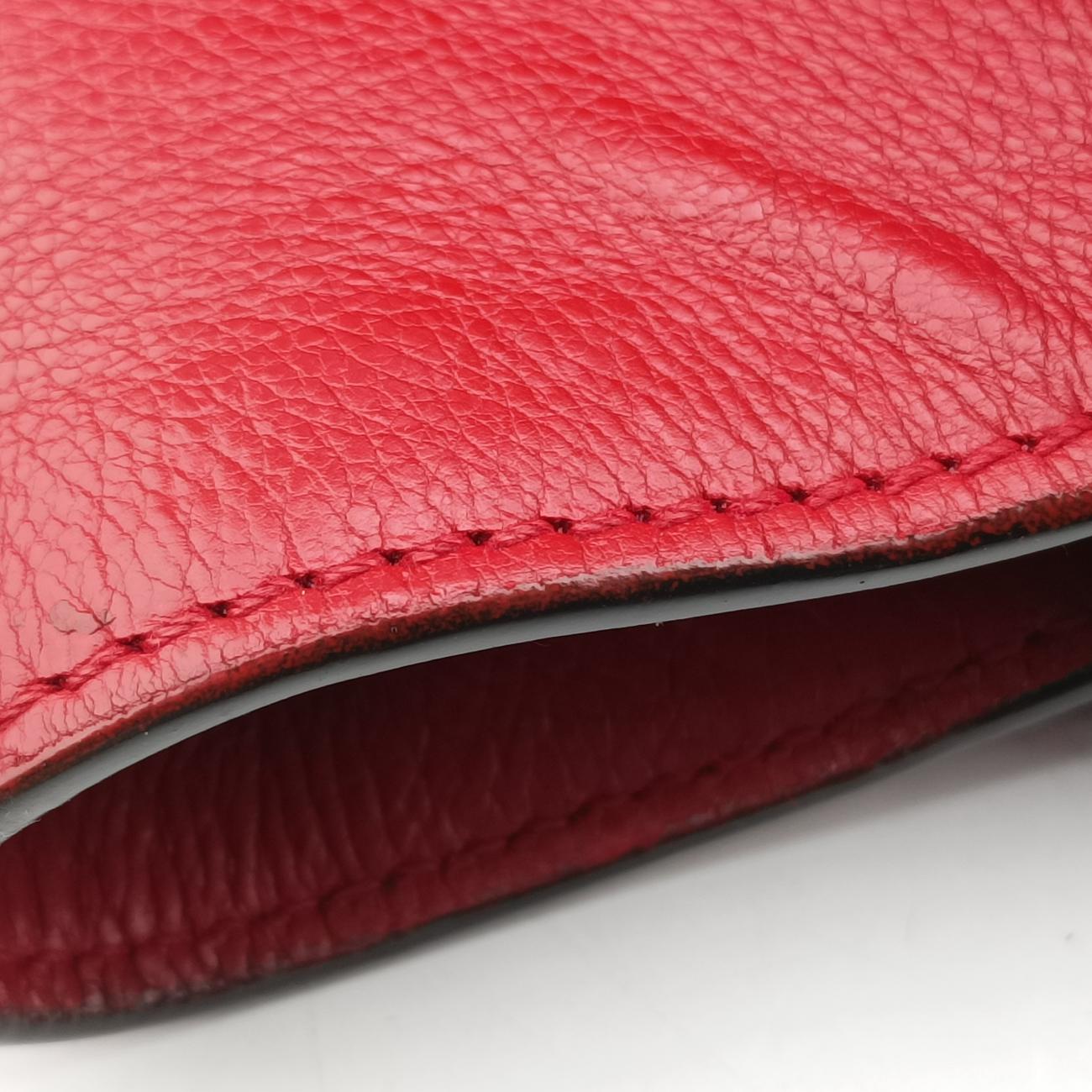 Twin Pocket Winged Tote Red Leather BN2619 12 113ツイン ポケット ウィング トート レッド レザー BN2619 12 113