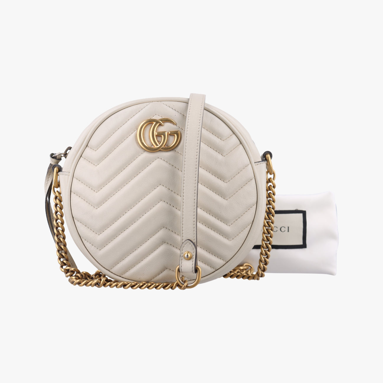 GG MarmontWhiteLeather550154I029921755GGマーモントホワイトレザー550154I029921755