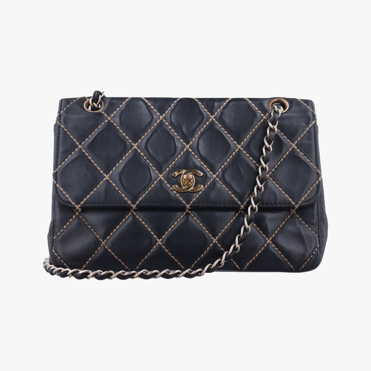 Wild Stitch Double ChainBlackLeatherA146877728960ワイルドステッチ ダブルチェーンブラックレザーA146877728960