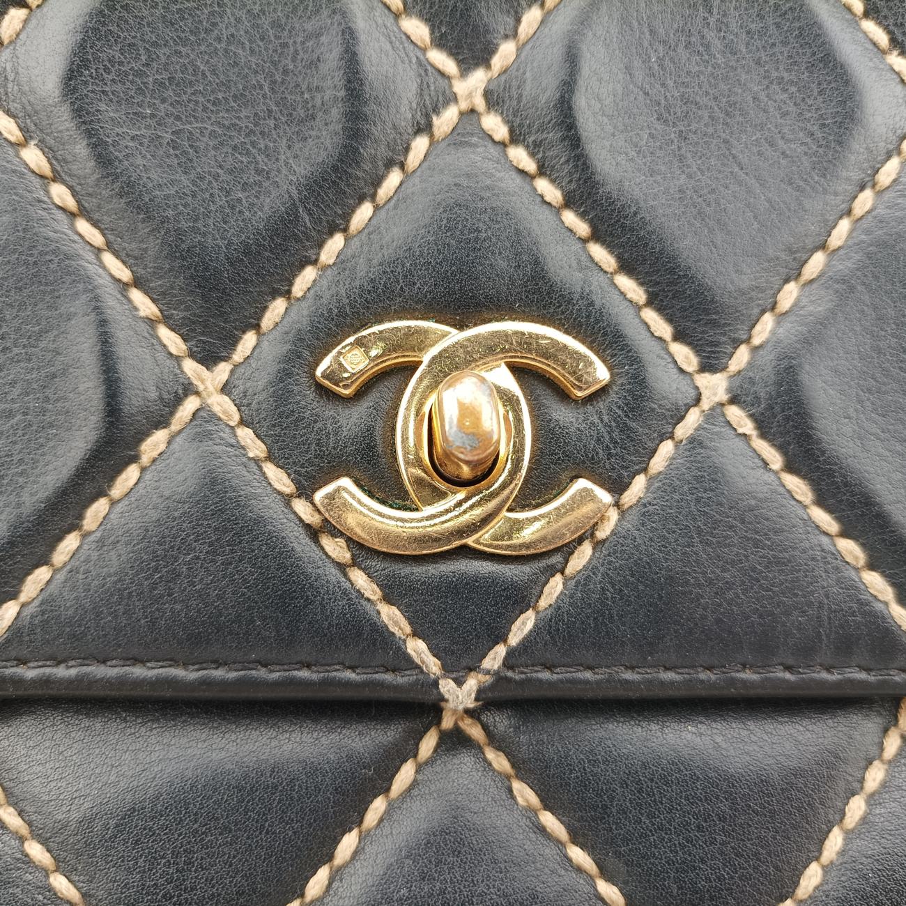 Wild Stitch Double ChainBlackLeatherA146877728960ワイルドステッチ ダブルチェーンブラックレザーA146877728960