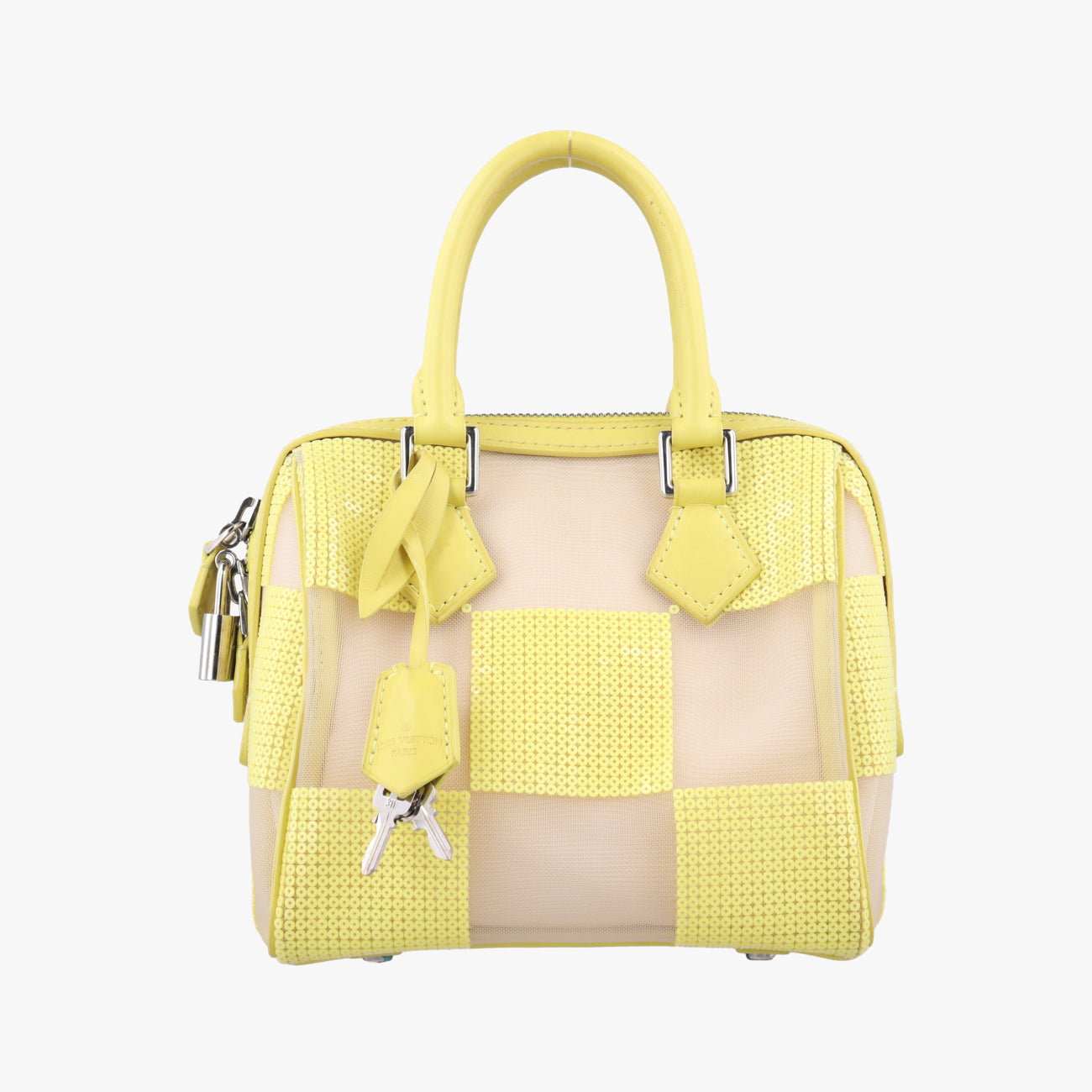 Speedy CubeSequined Jaune×WhitesequinsM48900FO0183スピーディキューブスパンコールジョーヌ×ホワイトスパンコールM48900FO0183