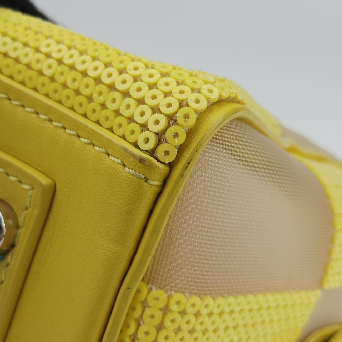 Speedy CubeSequined Jaune×WhitesequinsM48900FO0183スピーディキューブスパンコールジョーヌ×ホワイトスパンコールM48900FO0183