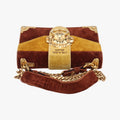 Animalier Cahier Lions HeadYellow×BrownVelvet1BD089110カイエ ライオンヘッドイエロー×ブラウン系ベロア1BD089110