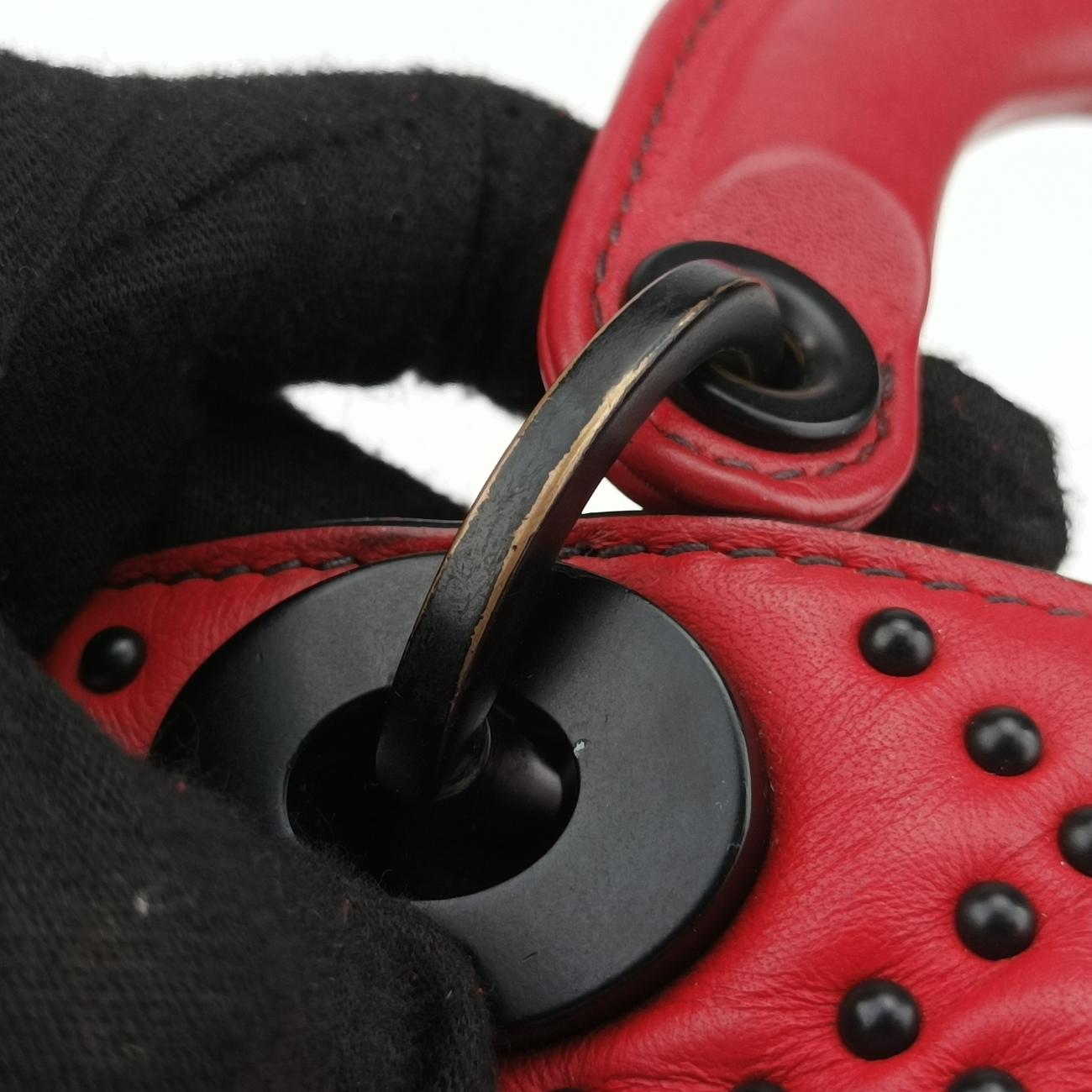 レディ ディオール カナージュ スタッズ ミニRedlambskin18-MA-0168レディ ディオール カナージュ スタッズ ミニレッドラムスキン18-MA-0168