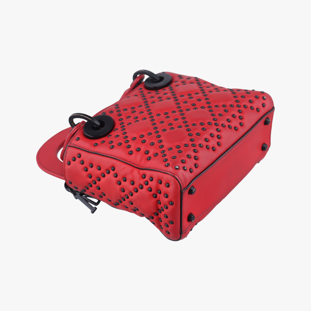 レディ ディオール カナージュ スタッズ ミニRedlambskin18-MA-0168レディ ディオール カナージュ スタッズ ミニレッドラムスキン18-MA-0168