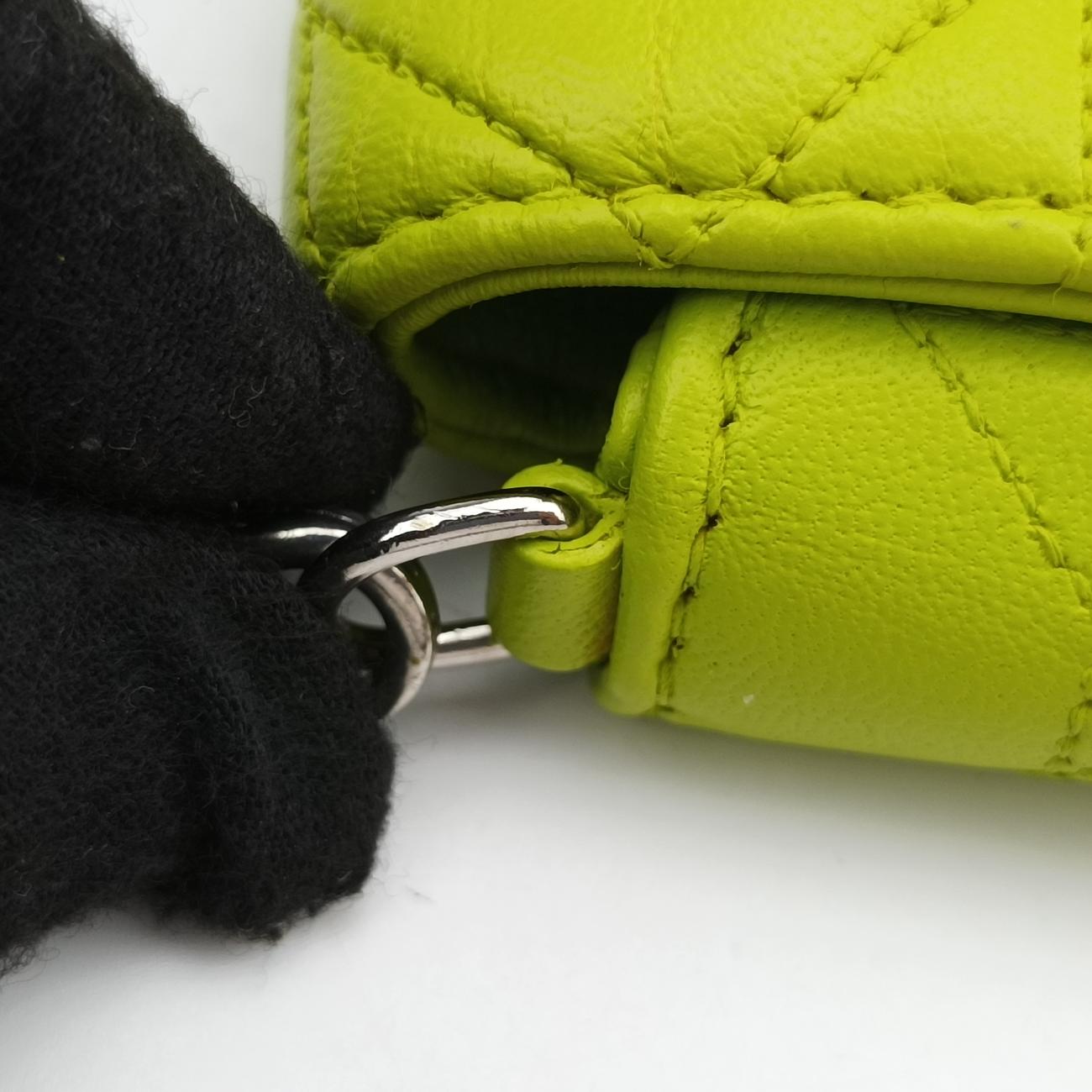 Miss Dior CANNAGE New LockGreenlambskin12-MA-1113ミス ディオール カナージュ ニューロックグリーンラムスキン12-MA-1113