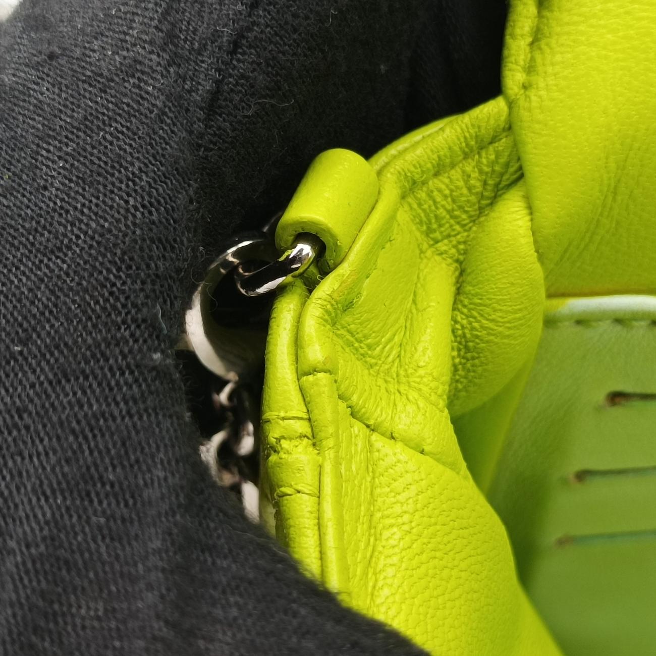 Miss Dior CANNAGE New LockGreenlambskin12-MA-1113ミス ディオール カナージュ ニューロックグリーンラムスキン12-MA-1113