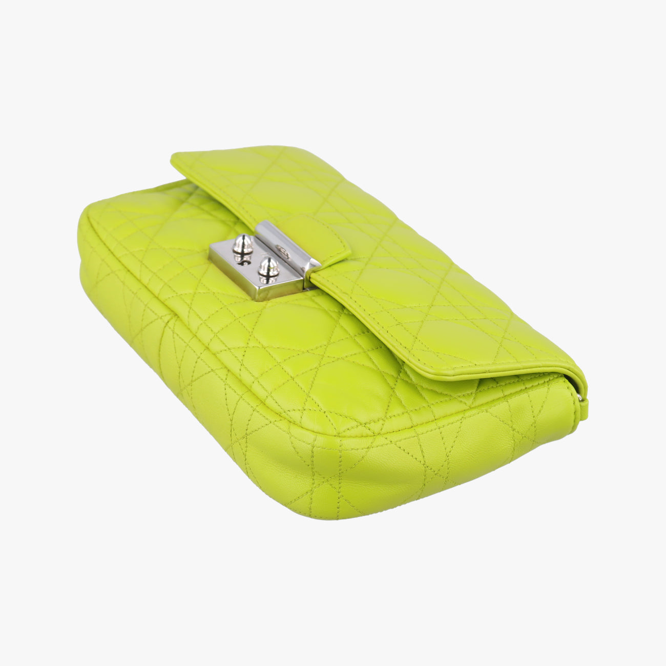 Miss Dior CANNAGE New LockGreenlambskin12-MA-1113ミス ディオール カナージュ ニューロックグリーンラムスキン12-MA-1113