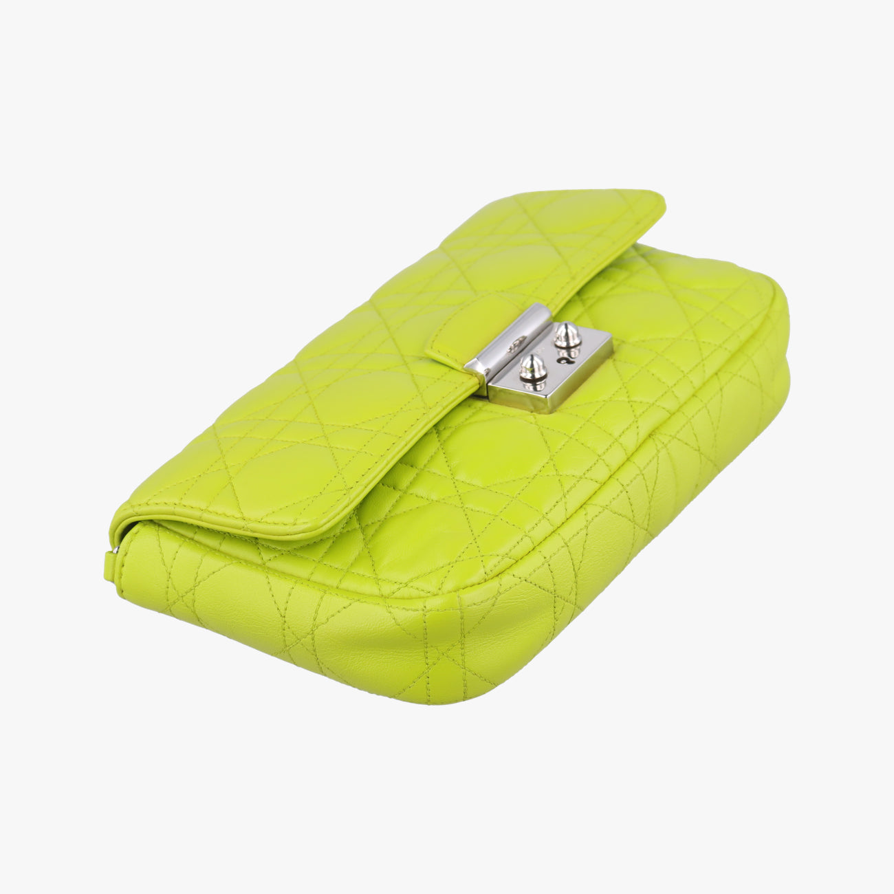 Miss Dior CANNAGE New LockGreenlambskin12-MA-1113ミス ディオール カナージュ ニューロックグリーンラムスキン12-MA-1113