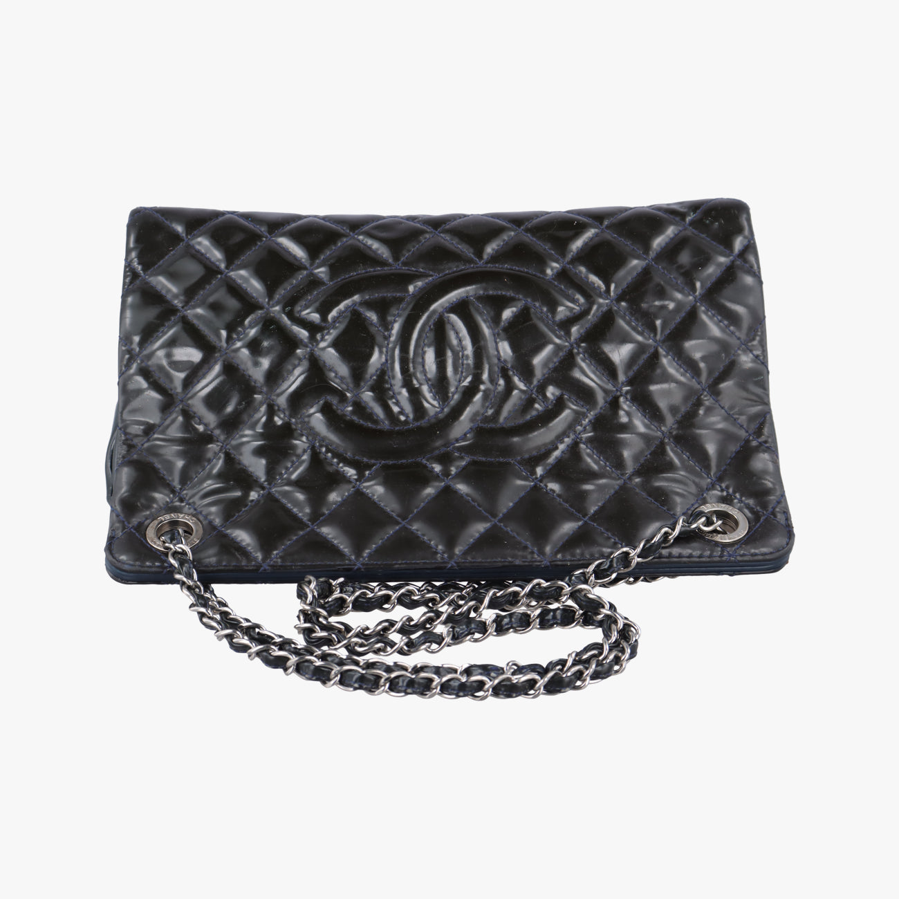 Matelasse Cocomark GSTNavyPatentA6573417188712マトラッセ ココマークGSTネイビーパテントA6573417188712