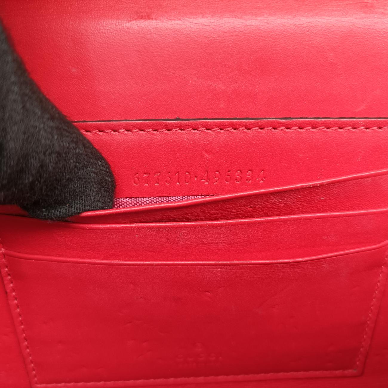 GG SupremeBrown×RedPVC coated canvas677610GGスプリーム ブラウン×レッドPVCコーティングキャンバス677610