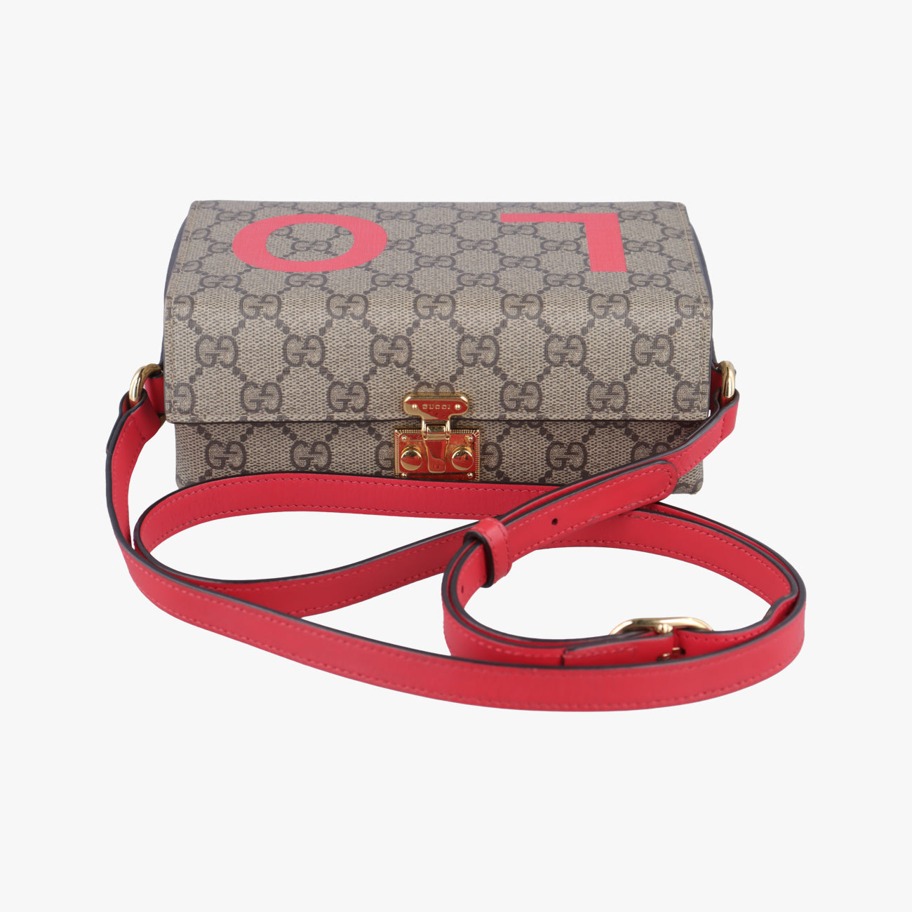 GG SupremeBrown×RedPVC coated canvas677610GGスプリーム ブラウン×レッドPVCコーティングキャンバス677610