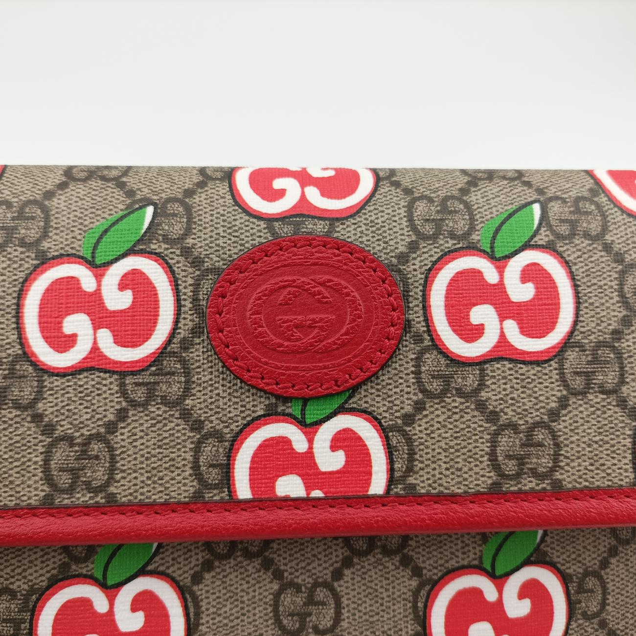 Gucci Applebeige×MulticolourPVC coated canvas625233D033008978GGアップルベージュ×マルチカラーPVCコーティングキャンバス625233D033008978