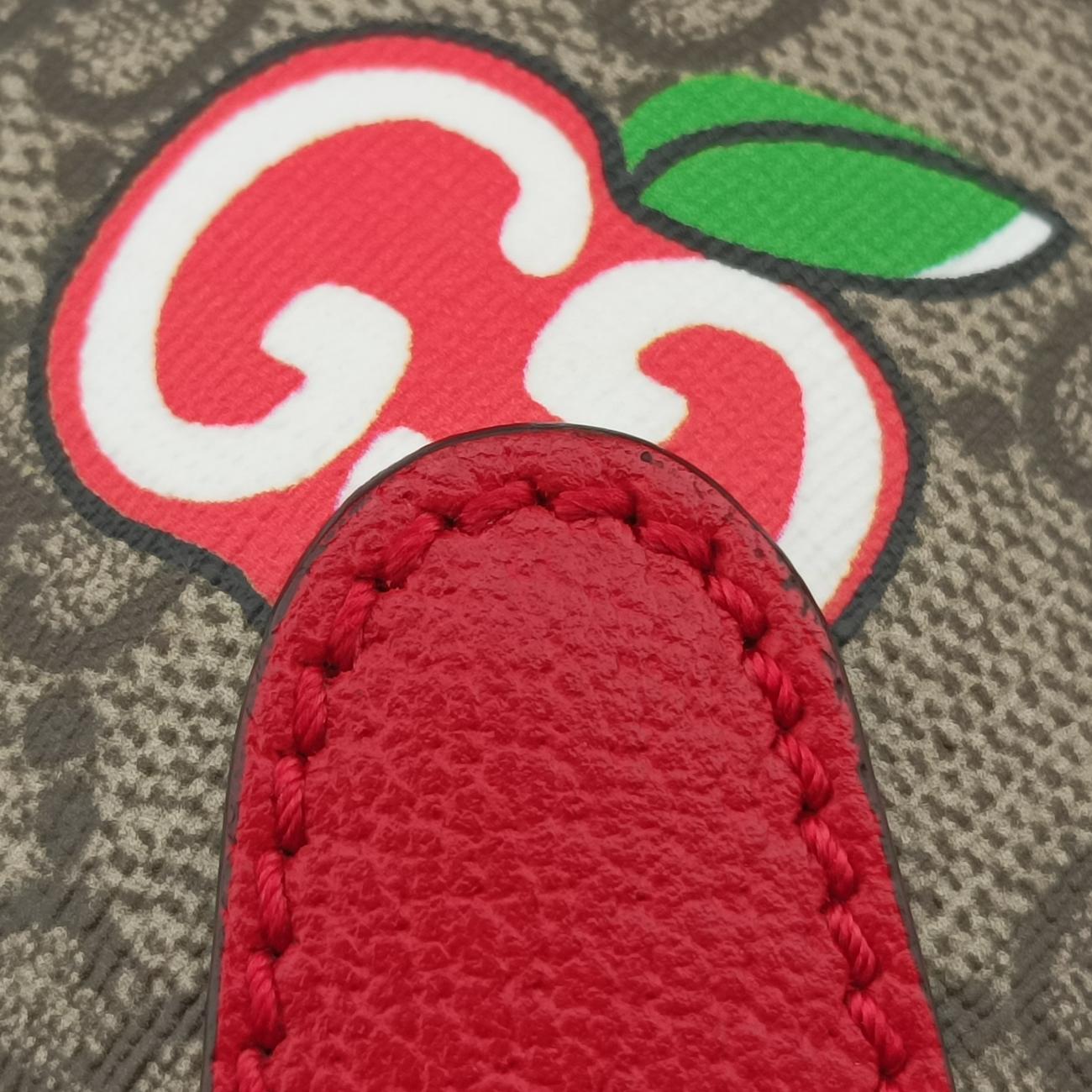 Gucci Applebeige×MulticolourPVC coated canvas625233D033008978GGアップルベージュ×マルチカラーPVCコーティングキャンバス625233D033008978