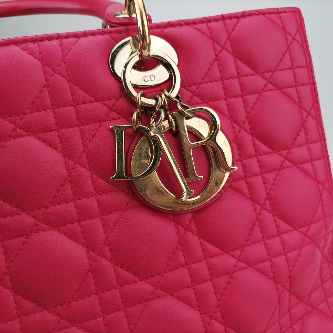 Lady DiorRoselambskin18-MA-0114レディディオールローズ レッドラムスキン18-MA-0114