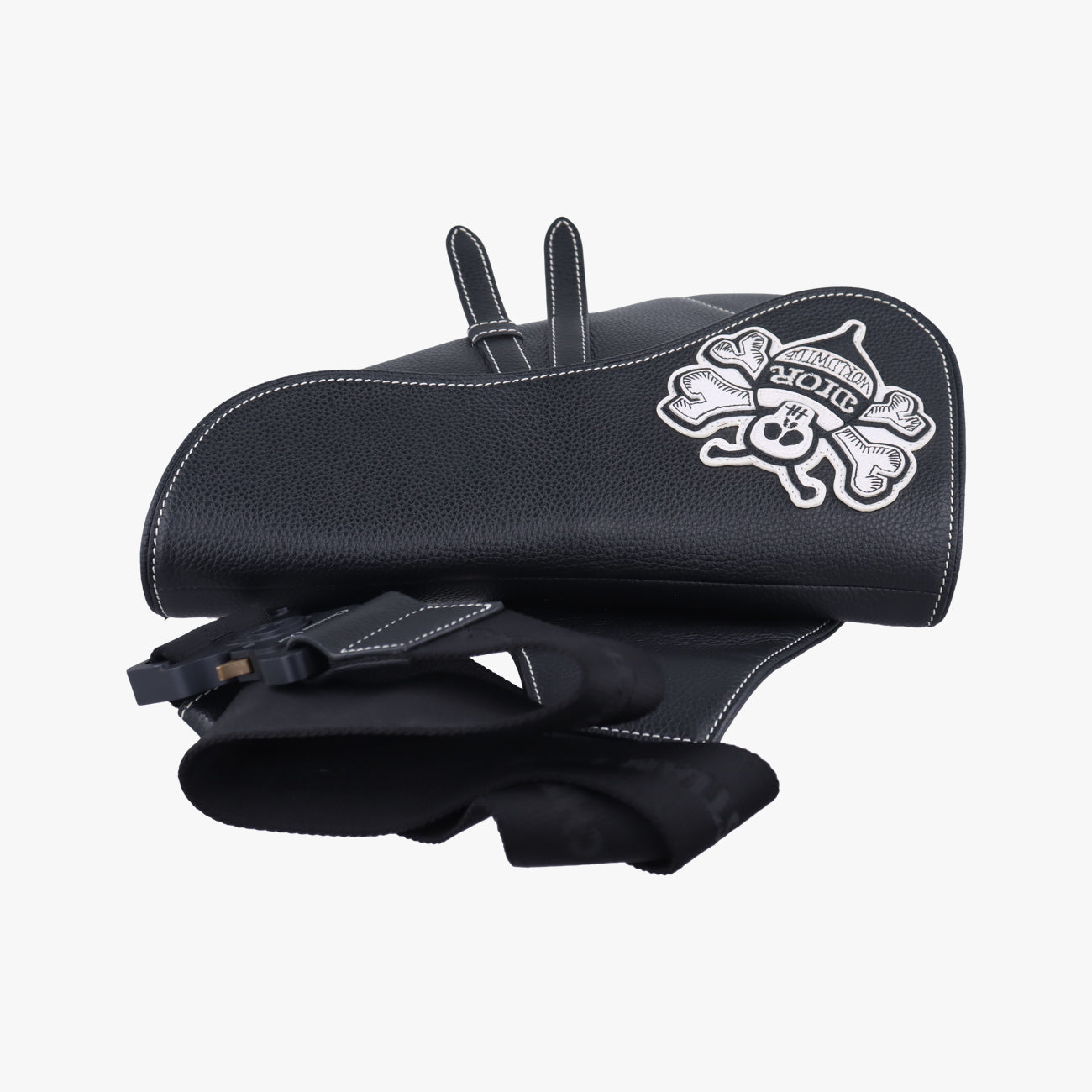 saddleBlack x whiteLeather23-BO-0230サドルブラック×ホワイトレザー23-BO-0230