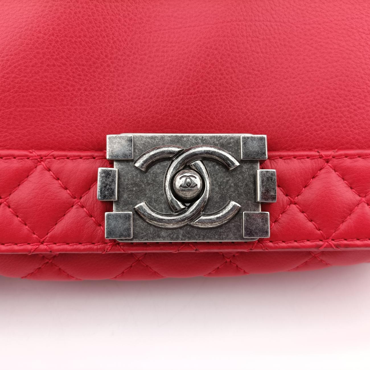 BOY CHANELRedLeatherA6794818909593ボーイシャネルレッドレザーA6794818909593