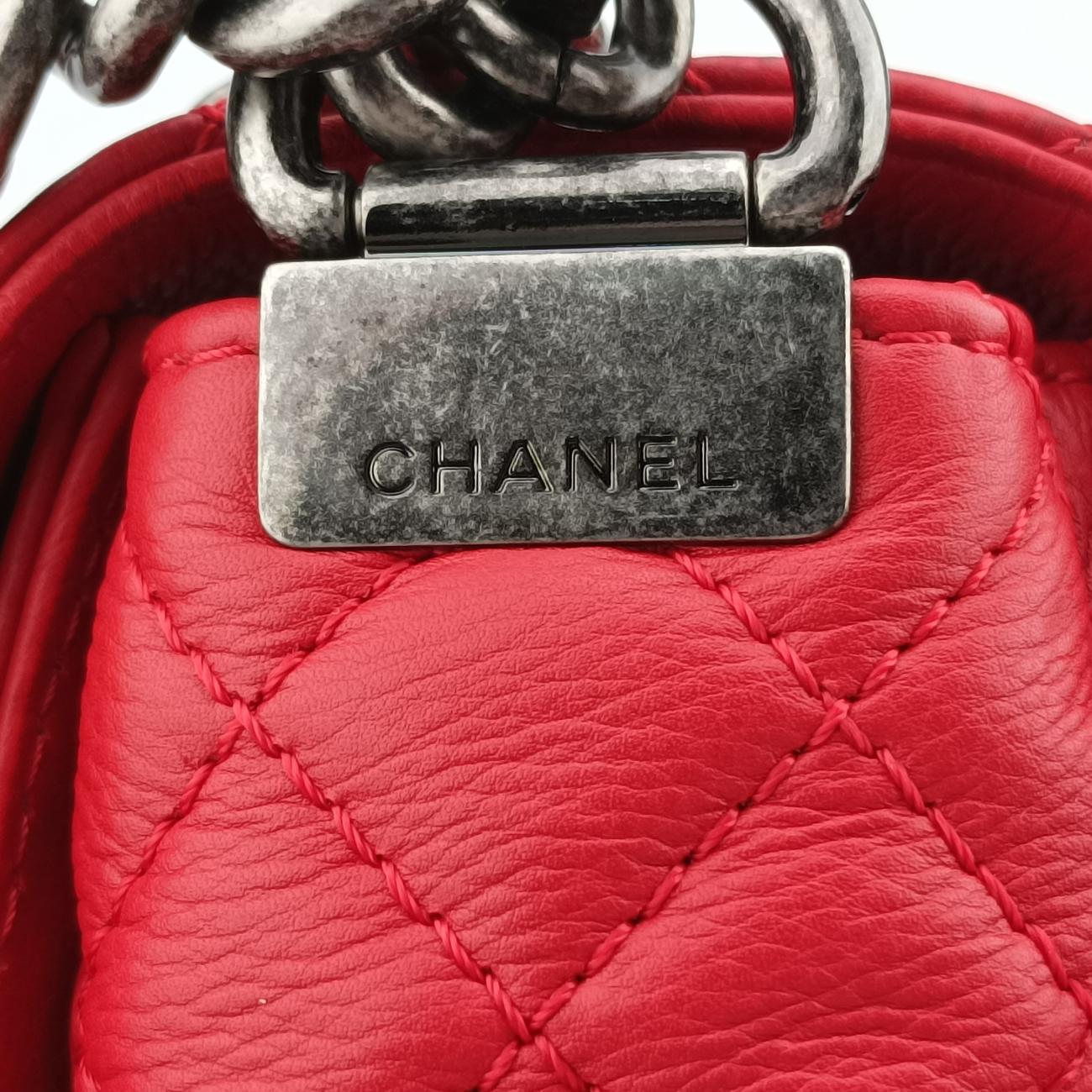 BOY CHANELRedLeatherA6794818909593ボーイシャネルレッドレザーA6794818909593