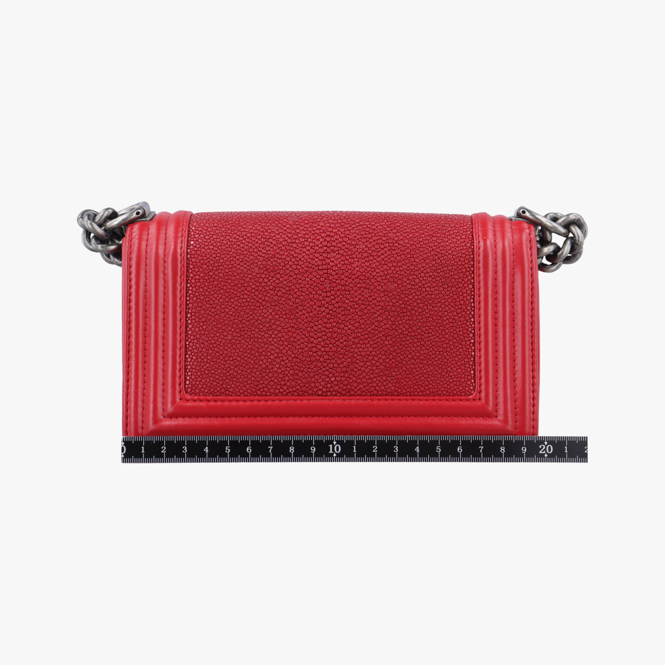 BOY CHANELRedGaluchat Stingray ×lambskinA6713716708938ボーイシャネルレッドガルーシャ スティングレイ×ラムスキンA6713716708938