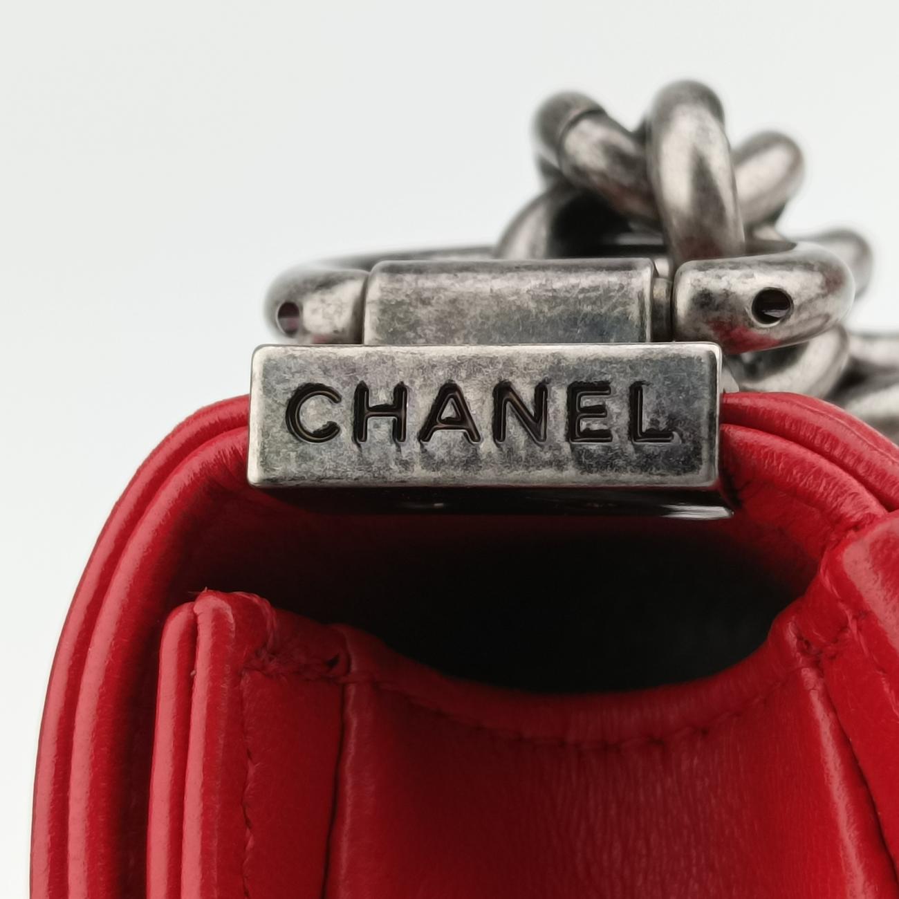 BOY CHANELRedGaluchat Stingray ×lambskinA6713716708938ボーイシャネルレッドガルーシャ スティングレイ×ラムスキンA6713716708938