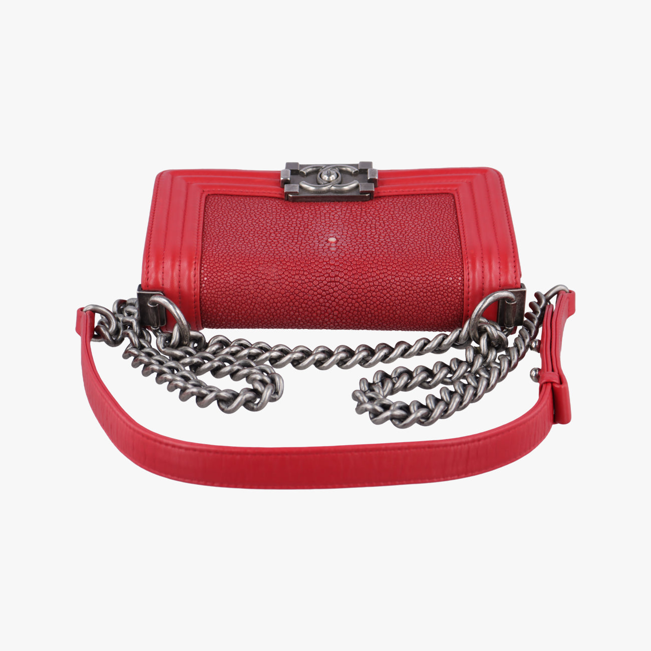 BOY CHANELRedGaluchat Stingray ×lambskinA6713716708938ボーイシャネルレッドガルーシャ スティングレイ×ラムスキンA6713716708938