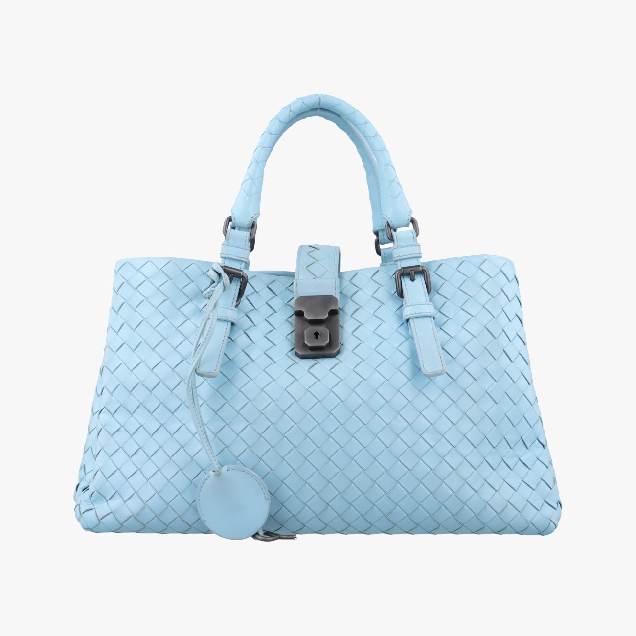 Roma IntrecciatoBluelambskinB03702381Gローマ イントレチャートブルーラムスキンB03702381G