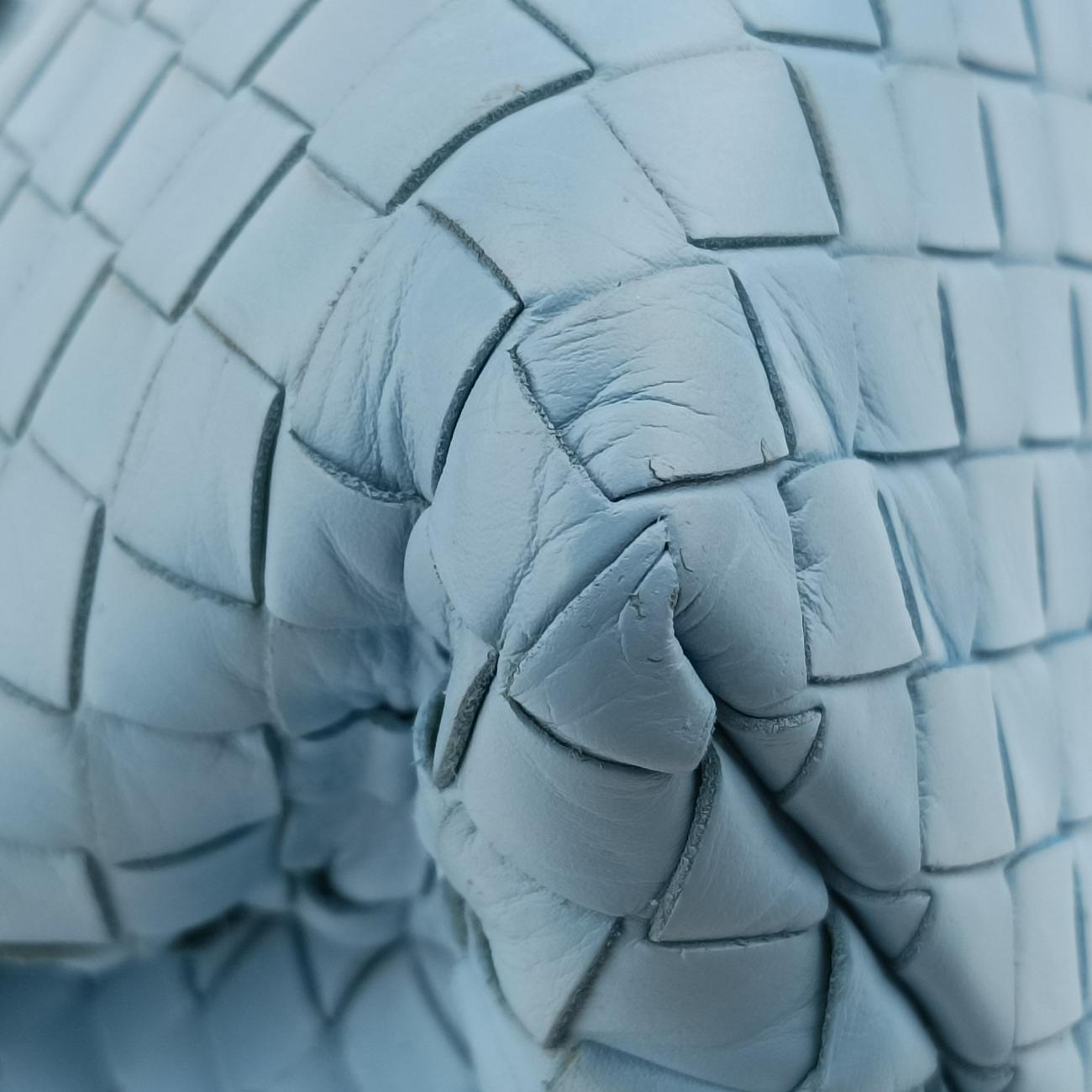 Roma IntrecciatoBluelambskinB03702381Gローマ イントレチャートブルーラムスキンB03702381G