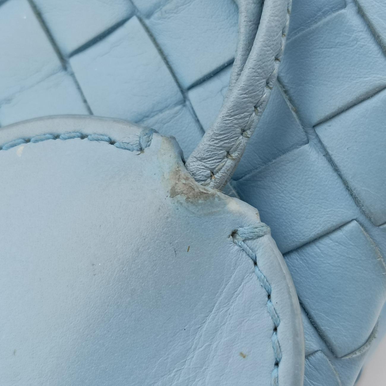 Roma IntrecciatoBluelambskinB03702381Gローマ イントレチャートブルーラムスキンB03702381G