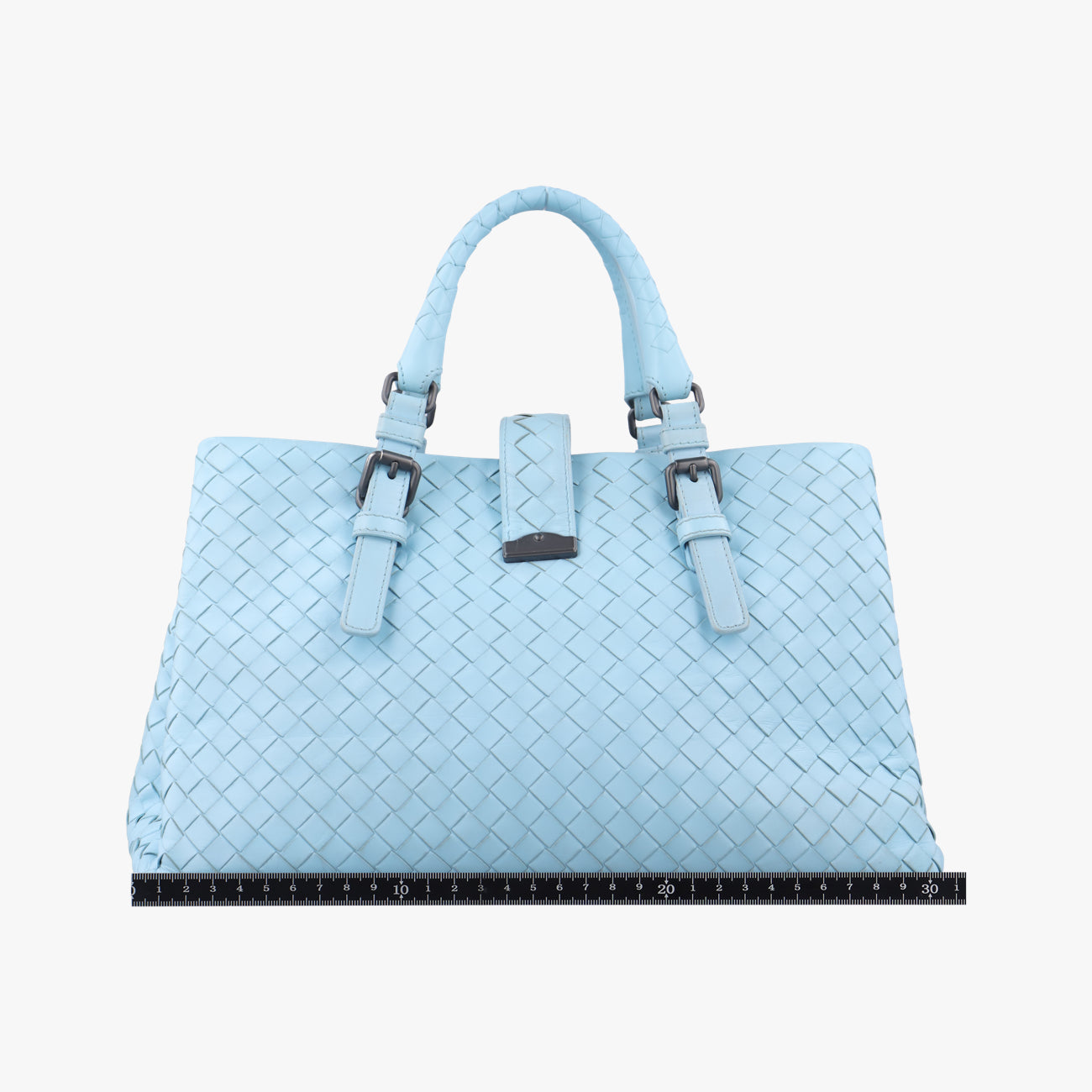 Roma IntrecciatoBluelambskinB03702381Gローマ イントレチャートブルーラムスキンB03702381G