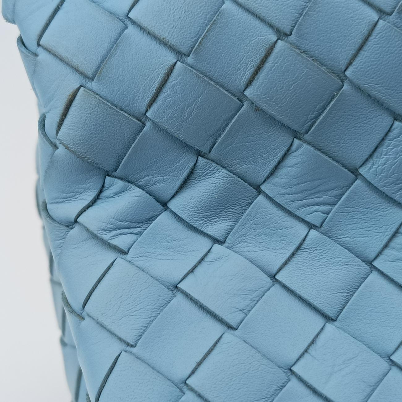 Roma IntrecciatoBluelambskinB03702381Gローマ イントレチャートブルーラムスキンB03702381G