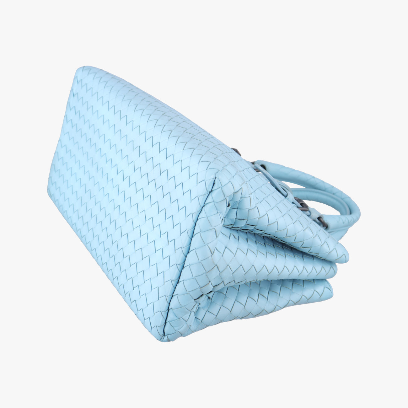 Roma IntrecciatoBluelambskinB03702381Gローマ イントレチャートブルーラムスキンB03702381G