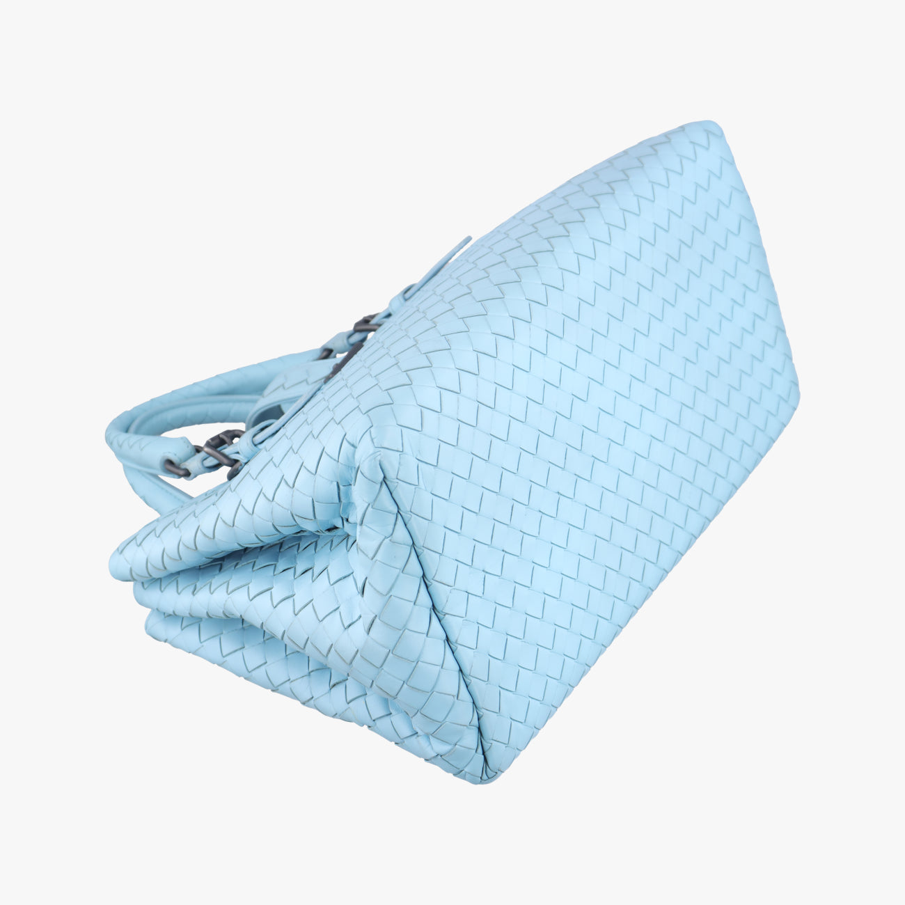 Roma IntrecciatoBluelambskinB03702381Gローマ イントレチャートブルーラムスキンB03702381G