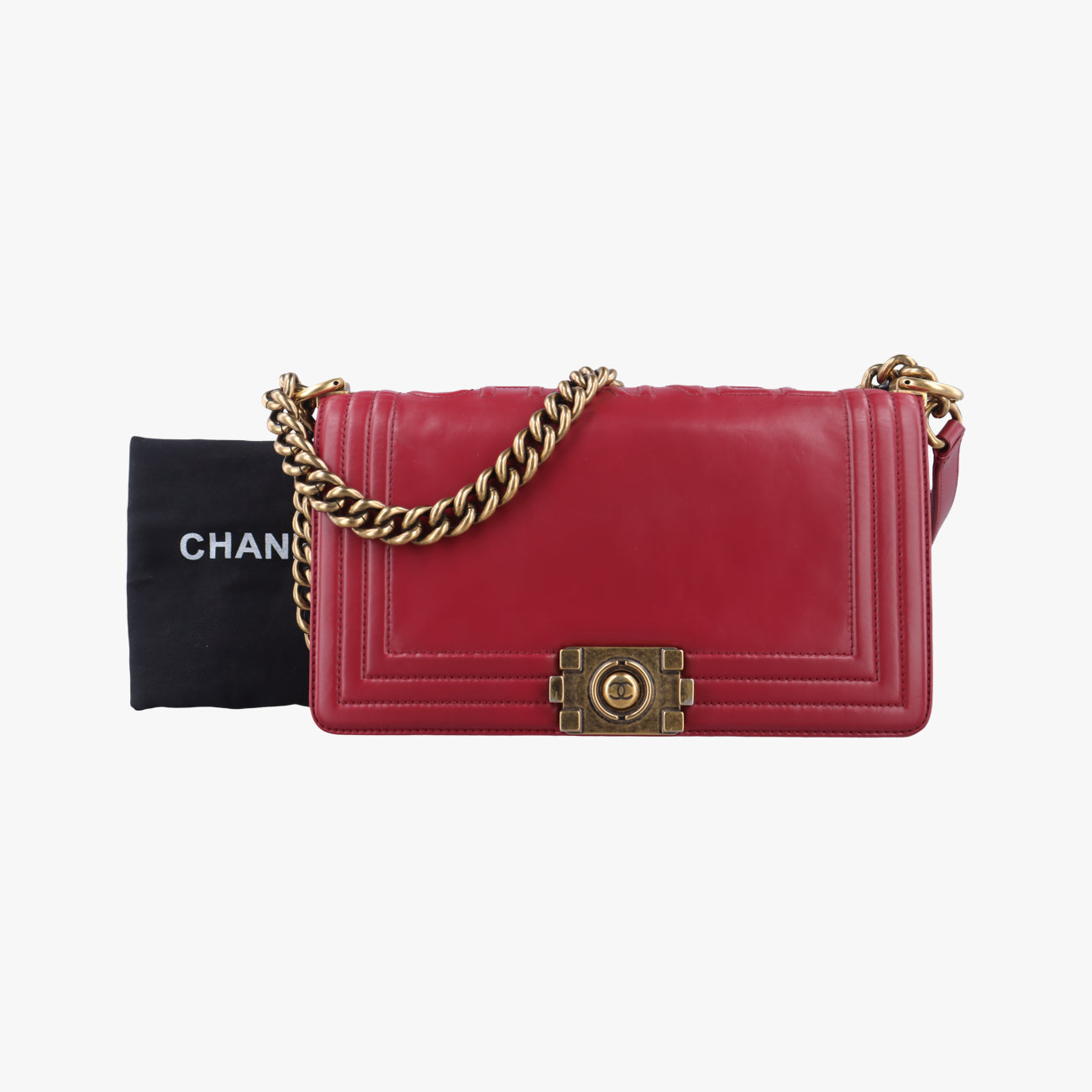 BOY CHANELRedLeatherA6671315642113ボーイシャネルレッドレザーA6671315642113